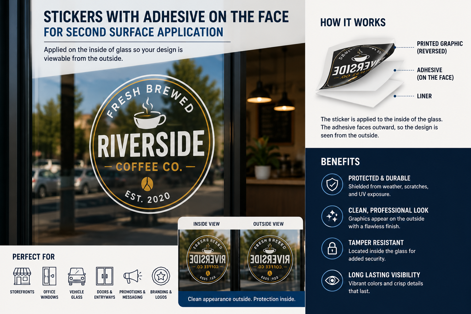 Front Adhesive Decals